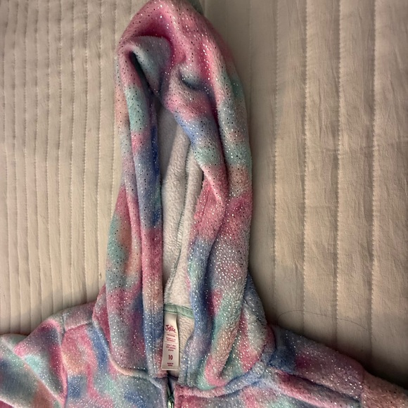 Justice Pastel Tie-Dye Pajamas size 10 - Picture 5 of 9